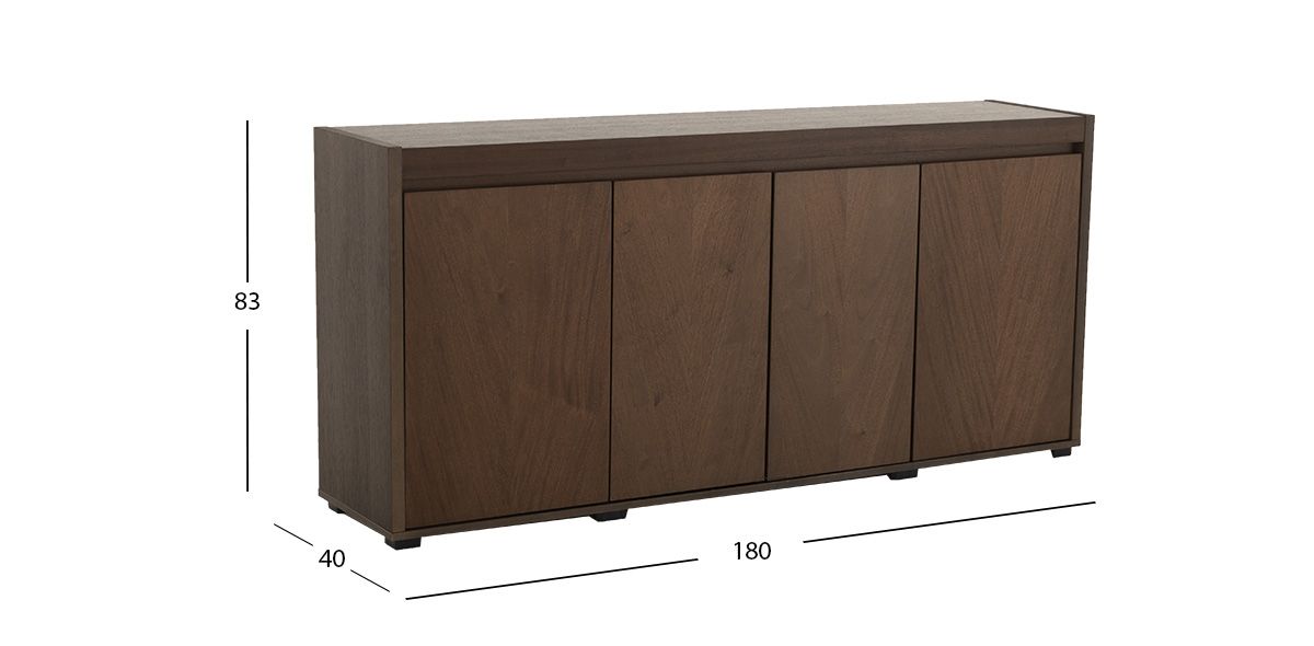 Aparador 180 Cm Valenza Café