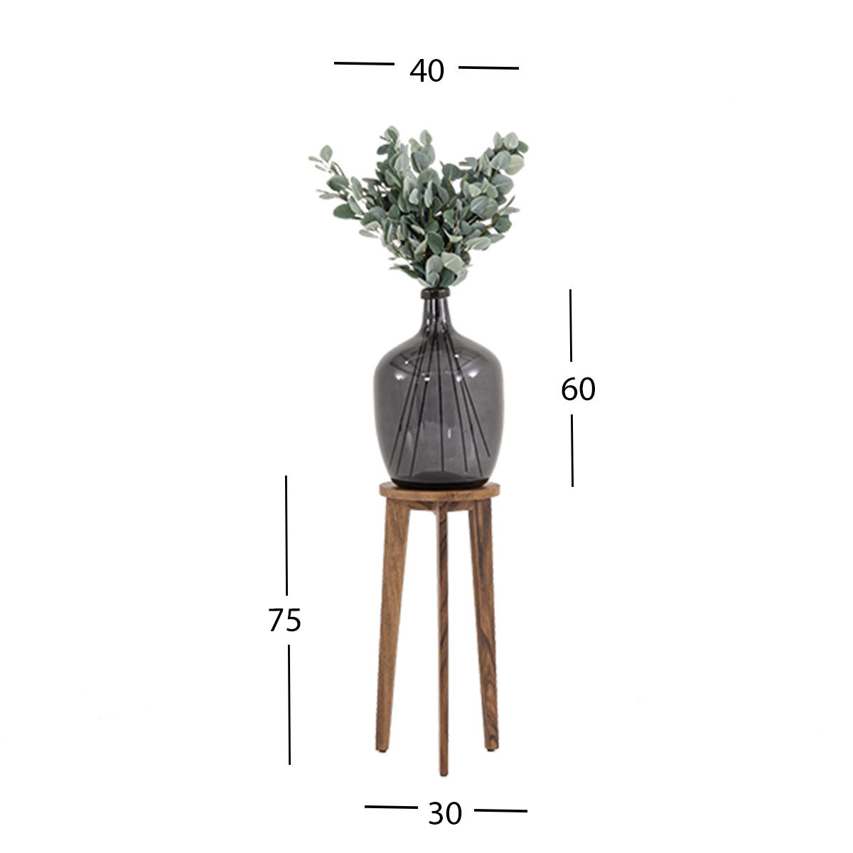 Arreglo Cristal Eucalipto Parota Chico