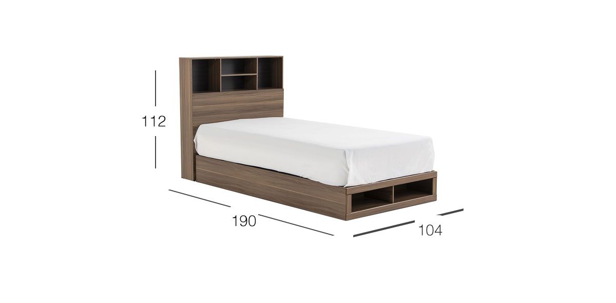 Cama Individual Mateo Café Parota