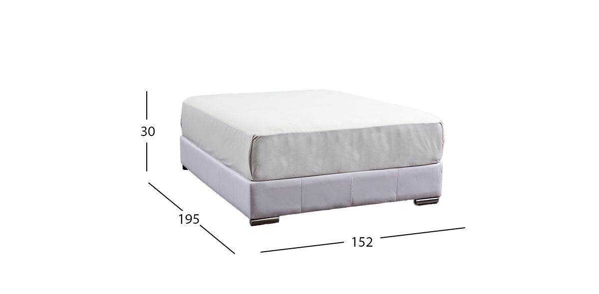 Base De Cama Queen Size Vielka Blanco