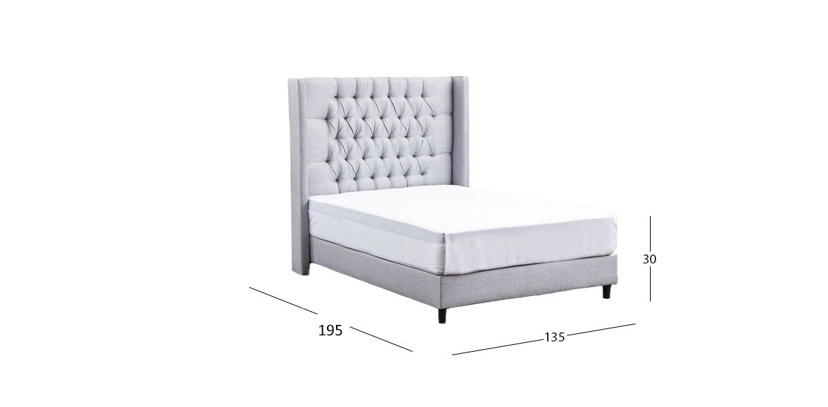Base De Cama Matrimonial Estela Promo Plata