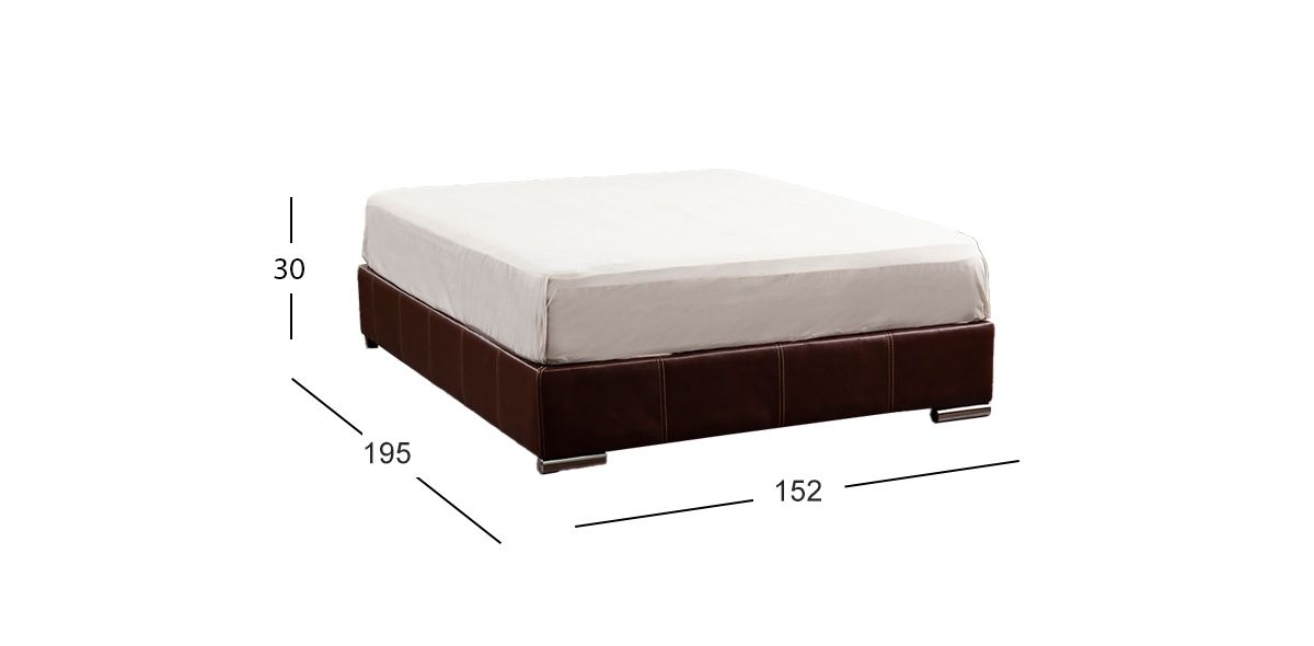 Base De Cama Queen Size Vielka Café