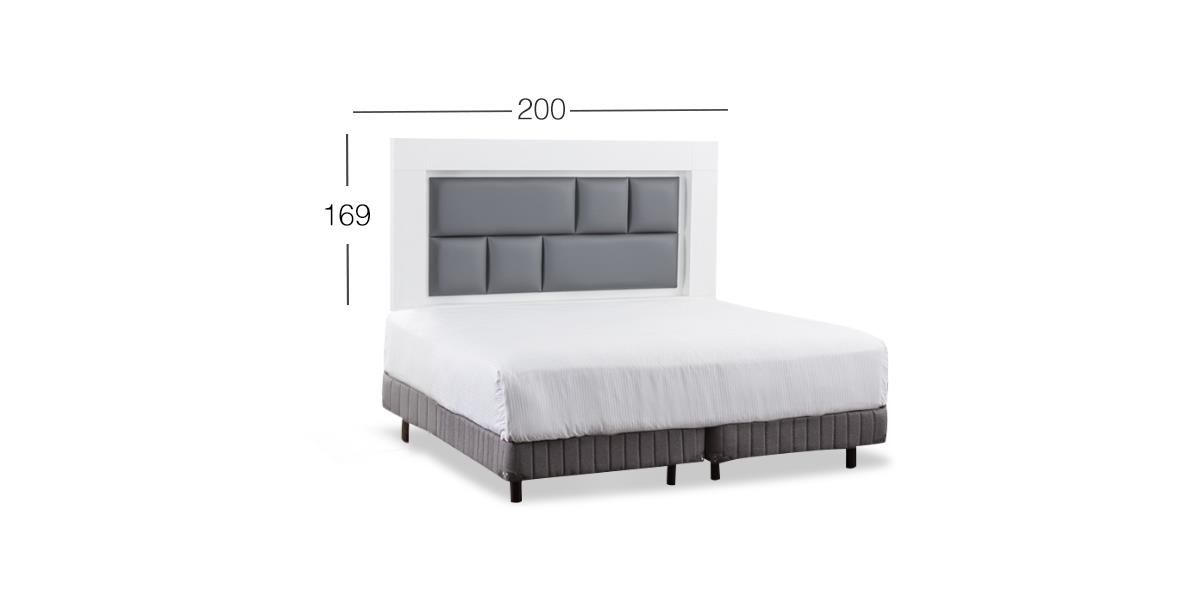 Cabecera King Size Bali Vintage Blanco