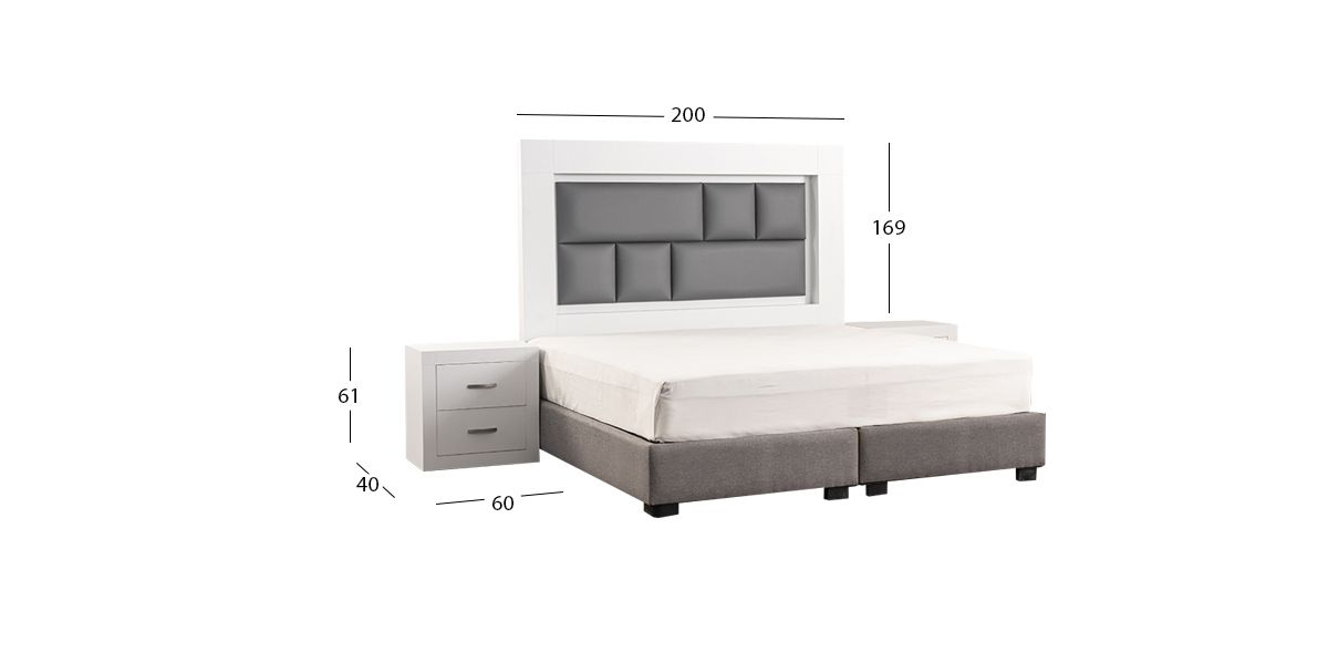 Recámara King Size Bali Vintage Blanco 3 Piezas