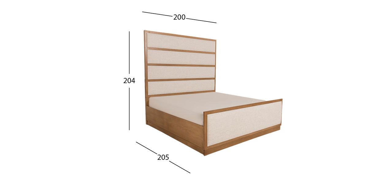 Cama King Size Durango Café