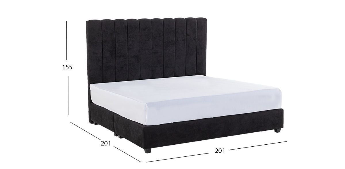 Cama King Size Constanza Negro