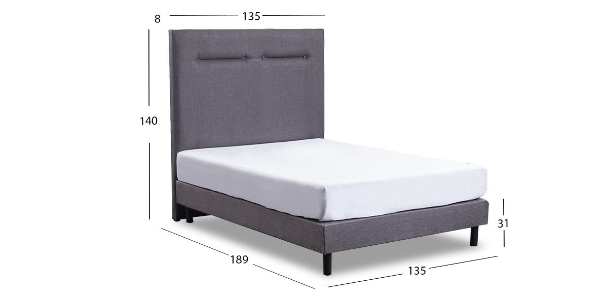 Cama Matrimonial Dreams Life Gris 