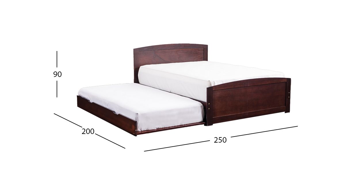 Cama Matrimonial Con Cama Baja Individual Tommy