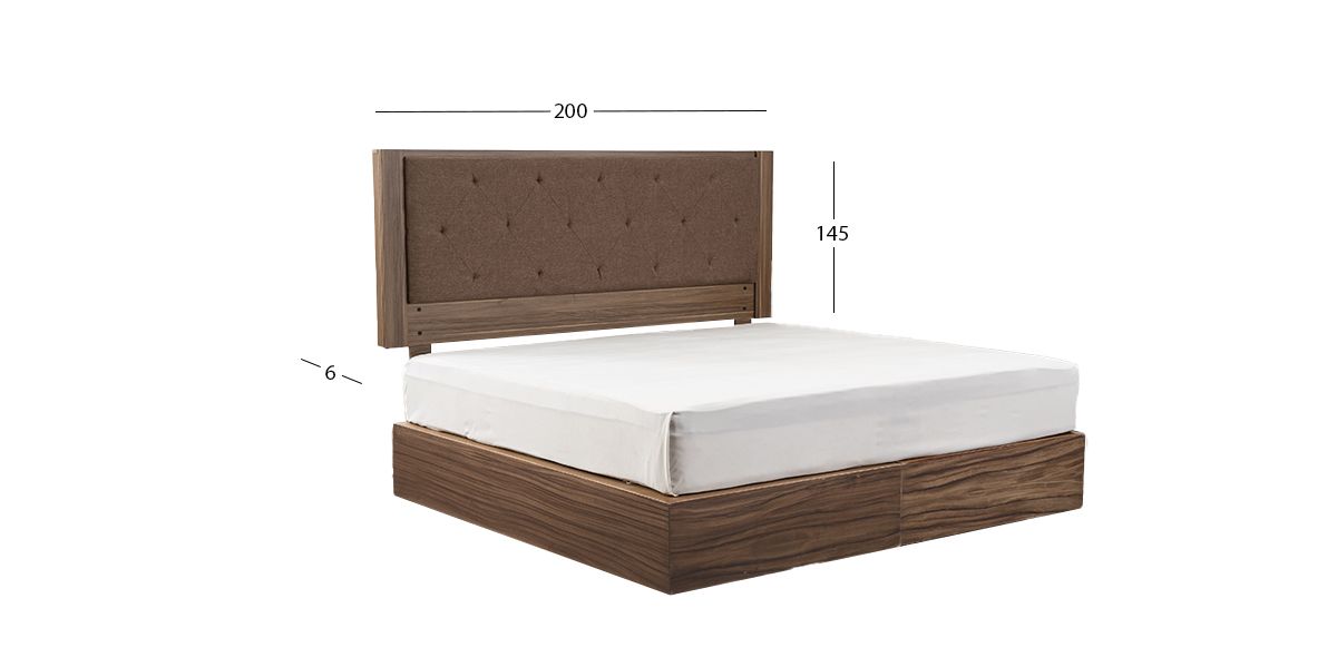 Cabecera King Size Adam Café Parota Natural
