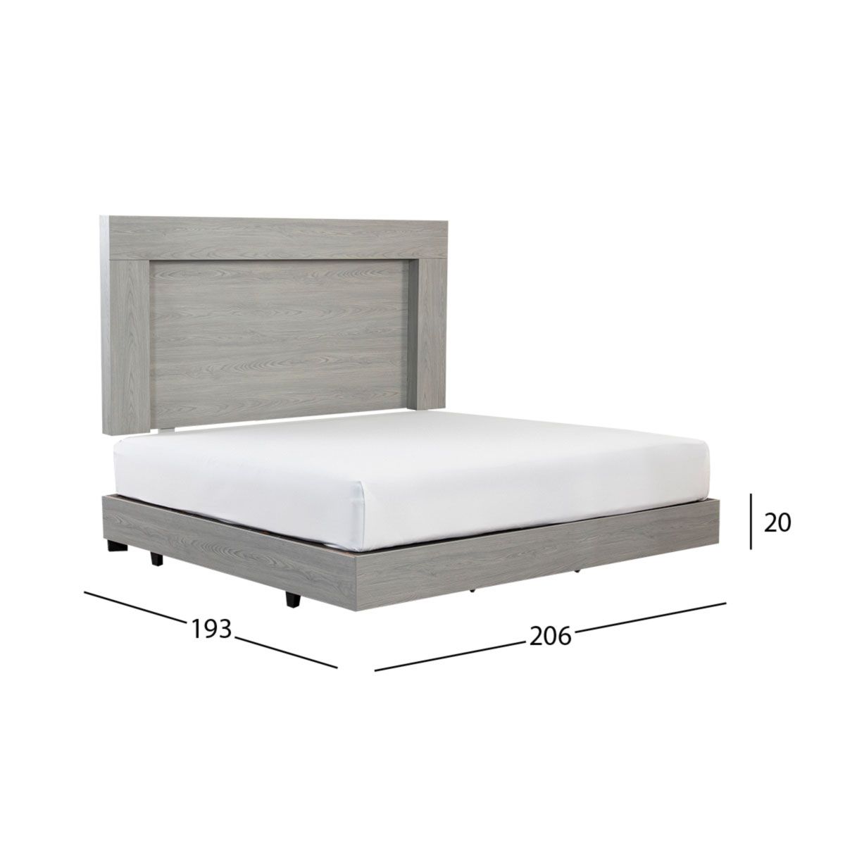 Base De Cama King Size Marbella Gris