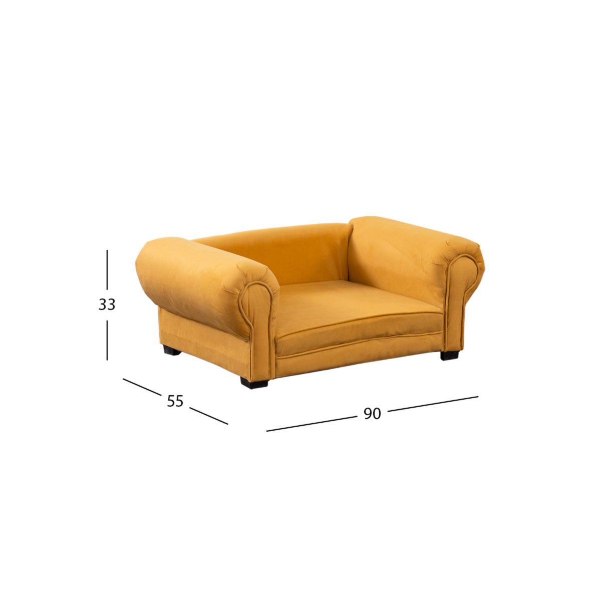 Cama Pet Lizza Mostaza