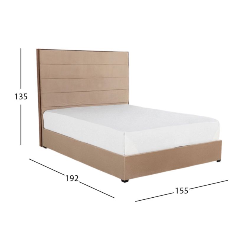 Cama Queen Size Libia Beige