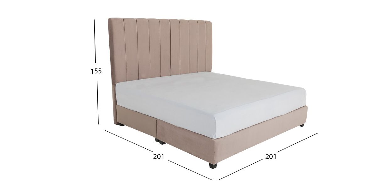 Cama King Size Constanza Rosa