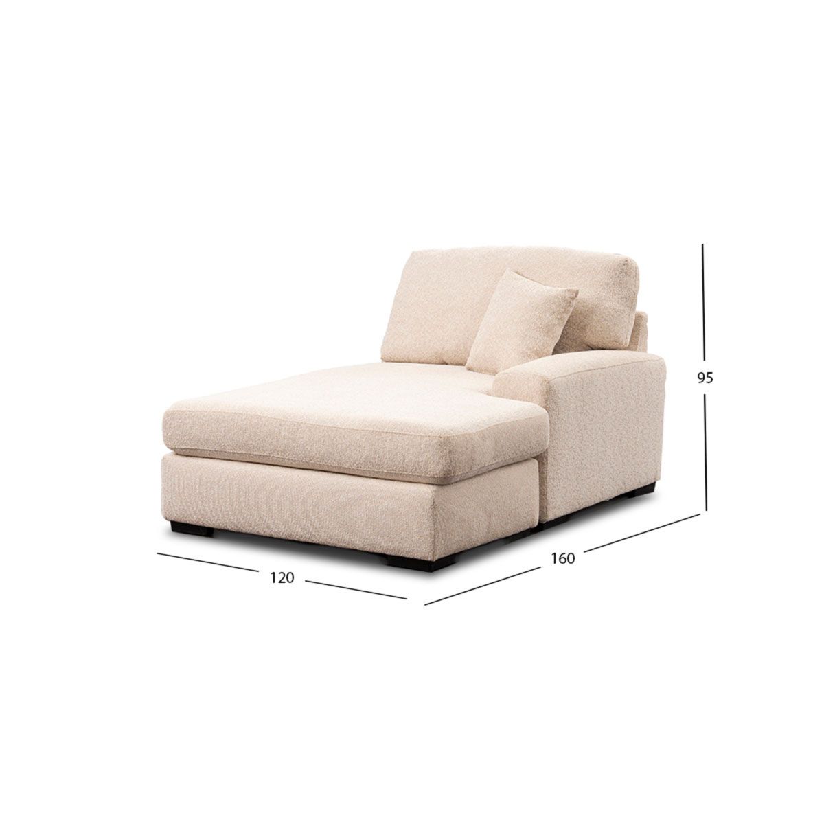Chaise Long Creta Algodón
