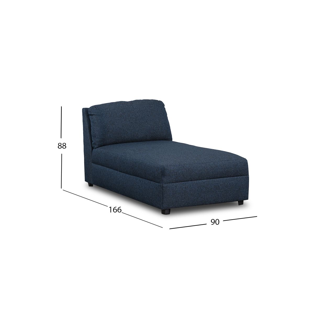 Sillón Largo Gea Sirius Azul Navi
