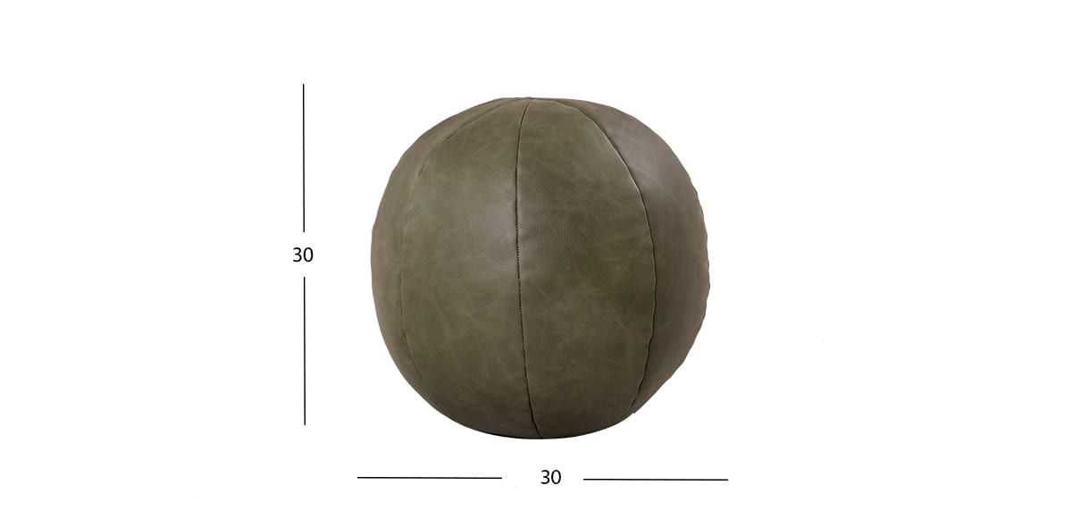Cojín Decorativo Piel Esfera Elche Verde