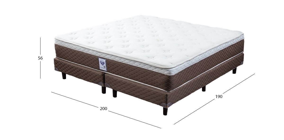 Colchón y Box Spring Air King Size Divo