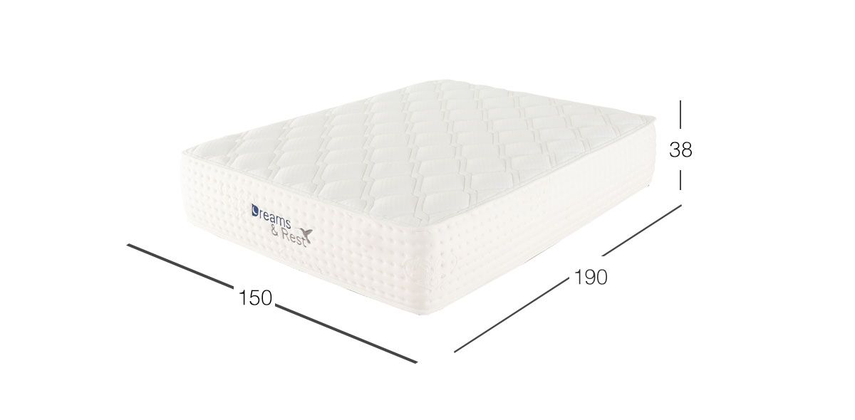 Colchón Dreams & Rest Queen Size Memory Foam Dove 
