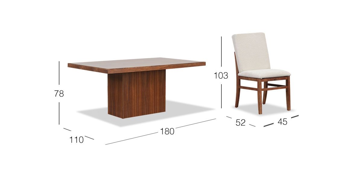 Comedor Burneo Beige 7 Piezas