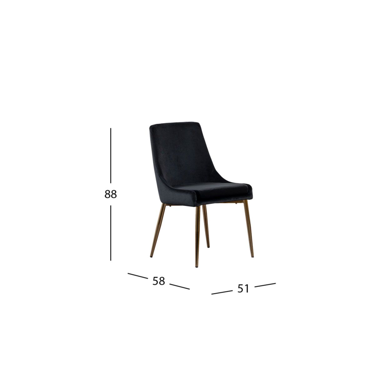 Silla Dunkel Royal Gold Negro