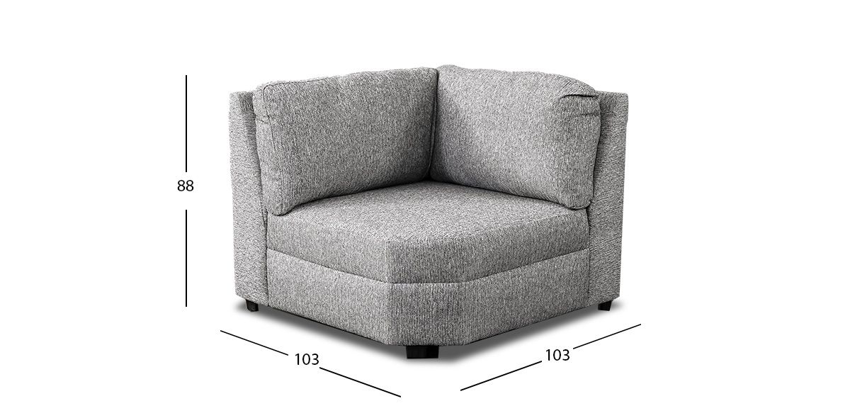 Sillón Esquinero Gea Sirius Acero
