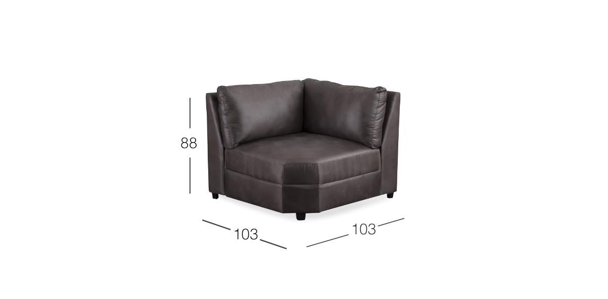 Sillón Esquinero Gea Montana Gris