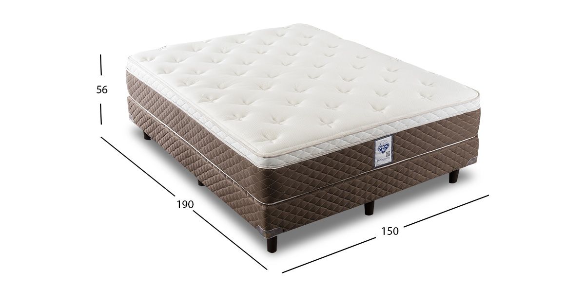 Colchón y Box Spring Air Queen Size Divo