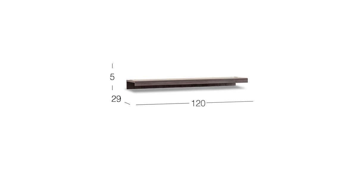 Modulo Puente 120 Cm Juliana Gris