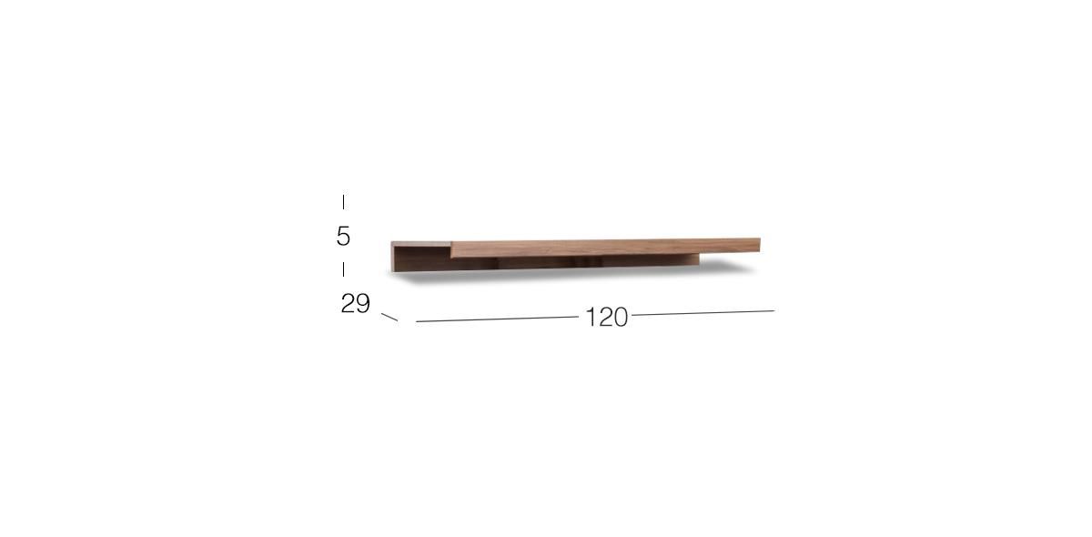 Modulo Puente 120 Cm Juliana Café Parota