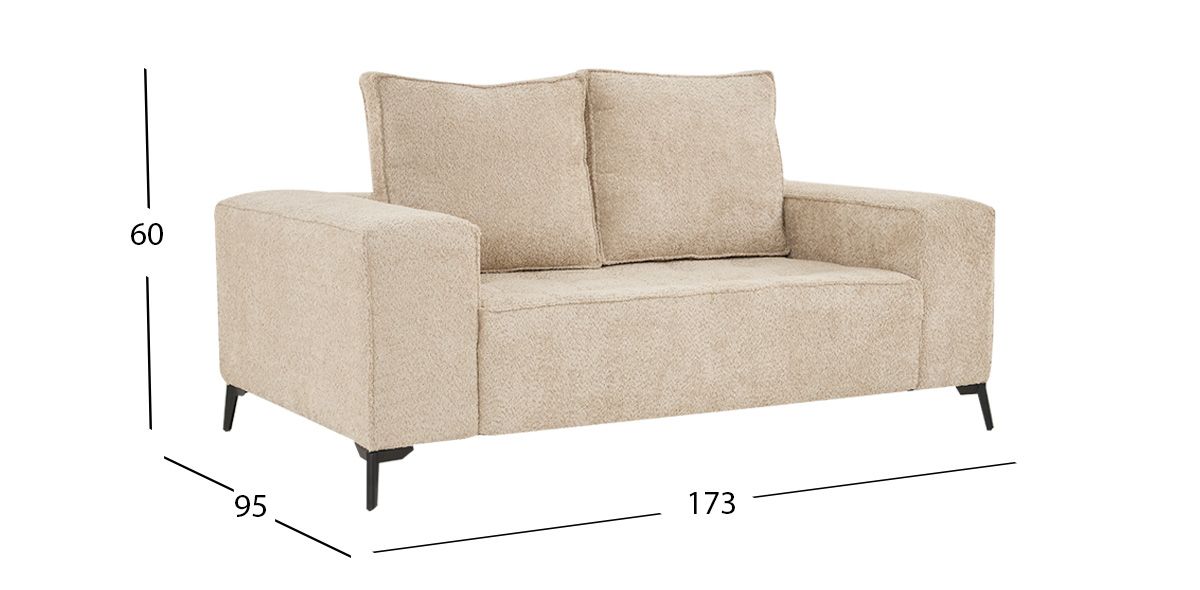 Sofá 2 Plazas Narvik Beige