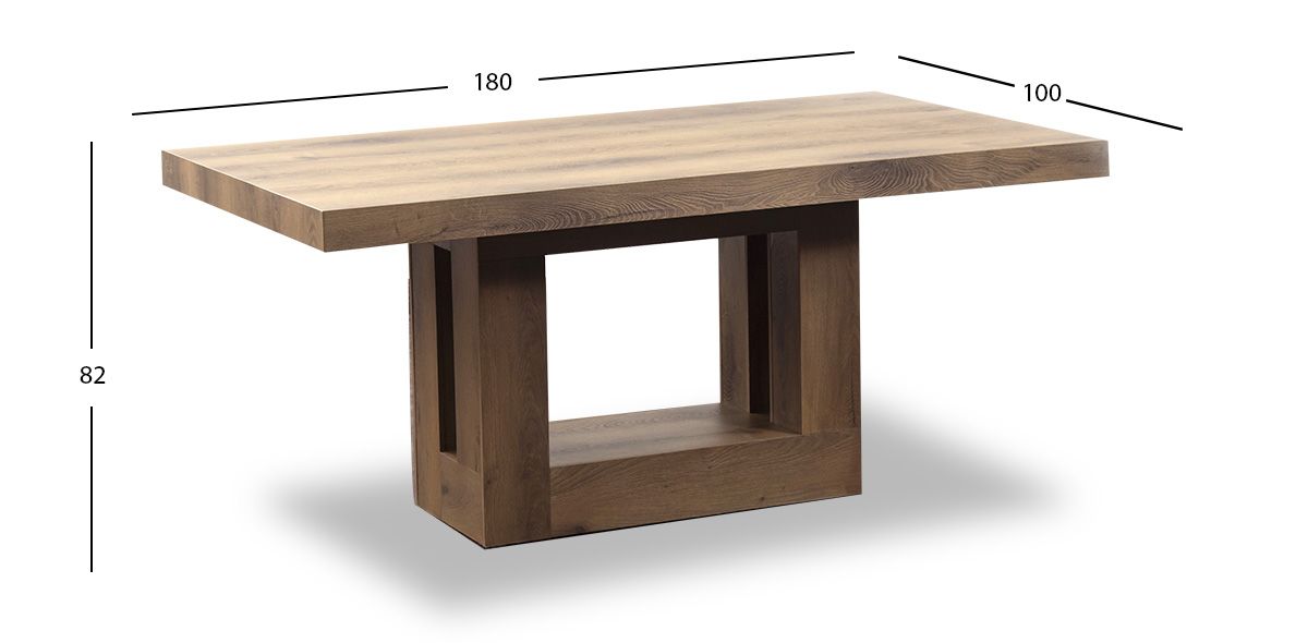 Mesa Comedor 180 x 100 Cm Rectangular Anka