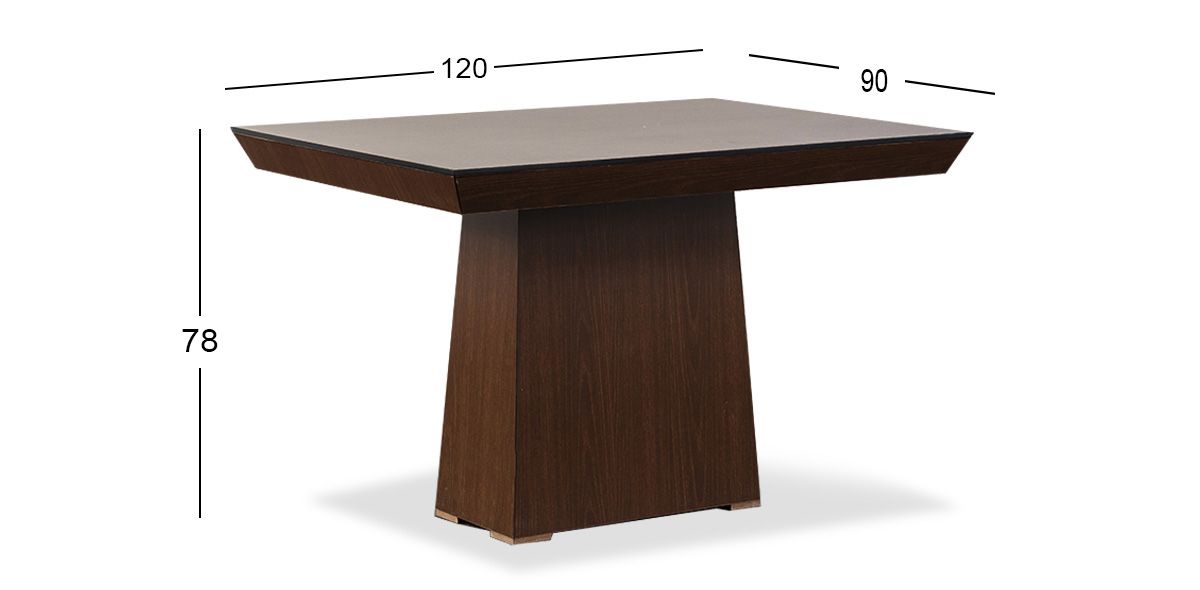 Mesa Comedor 120 x 90 Cm Montreal Café