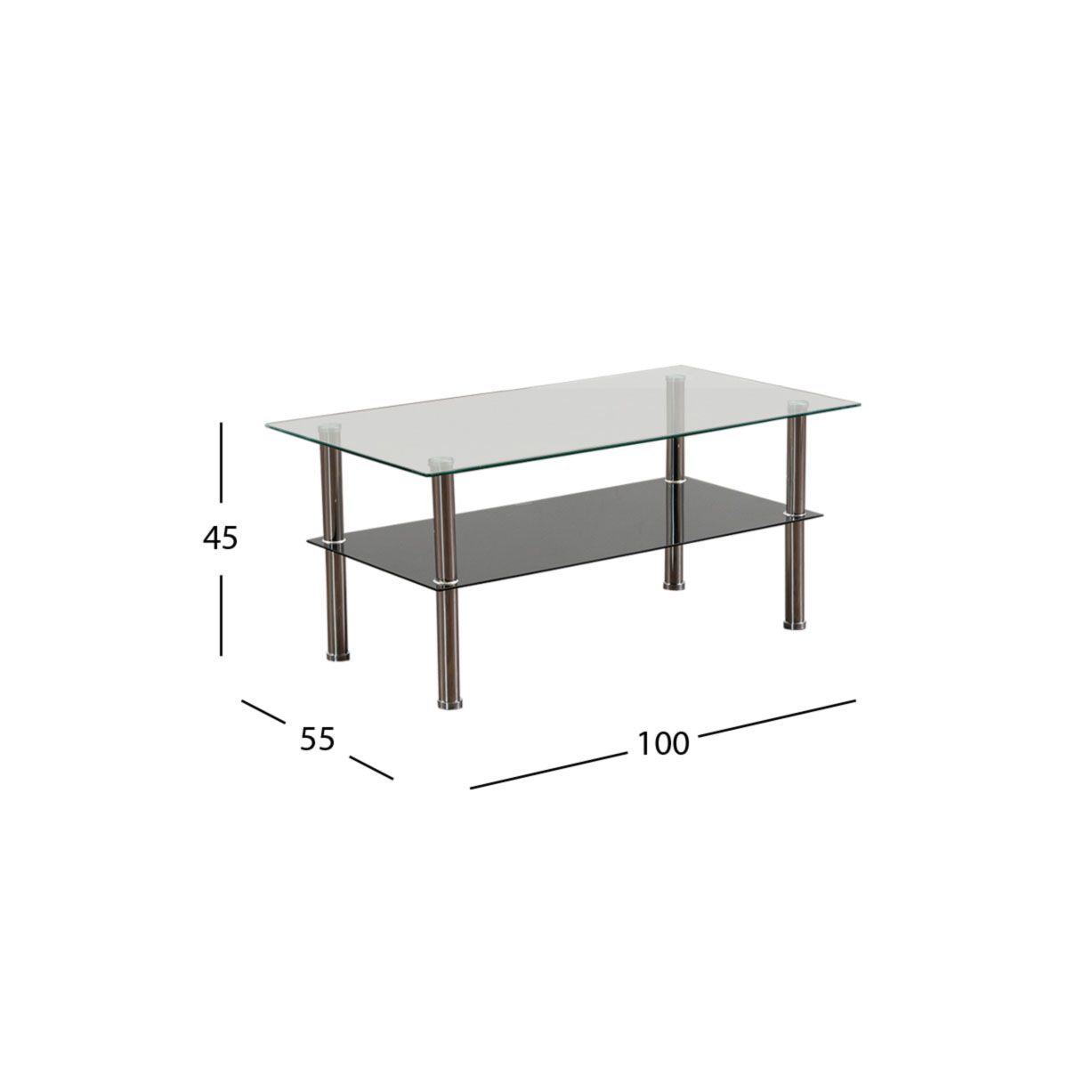 Mesa Centro Rectangular Andalucia Plata
