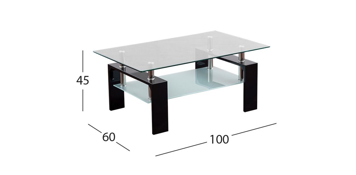 Mesa De Centro Rectangular Galicia Negro