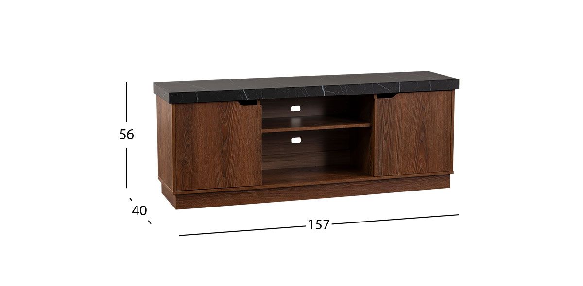 Mesa De TV Leiden Negro