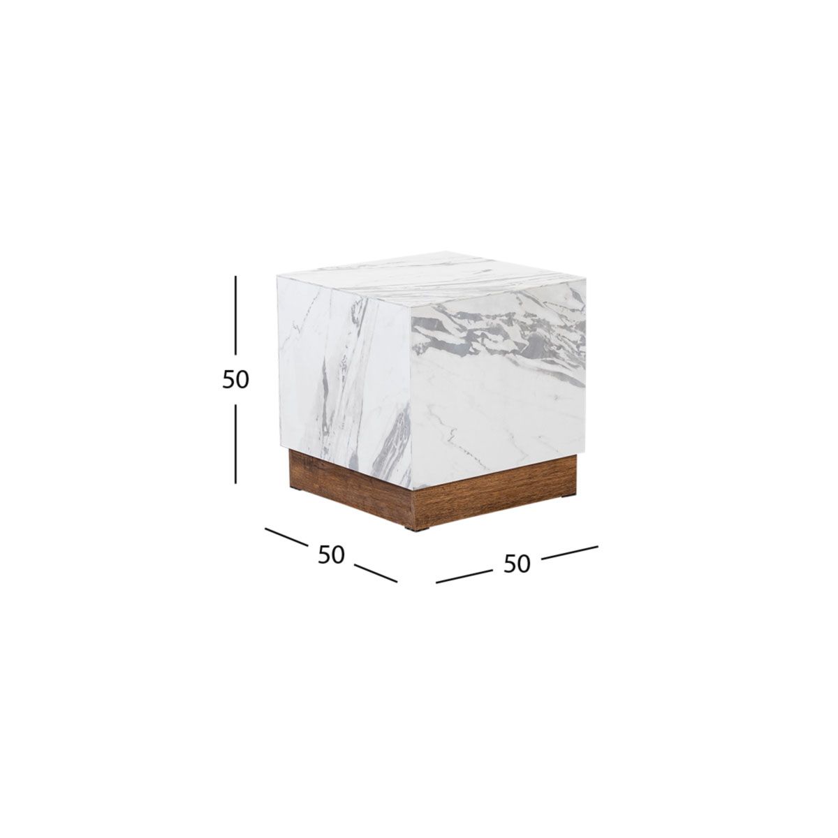 Mesa Lateral Birmania Blanco