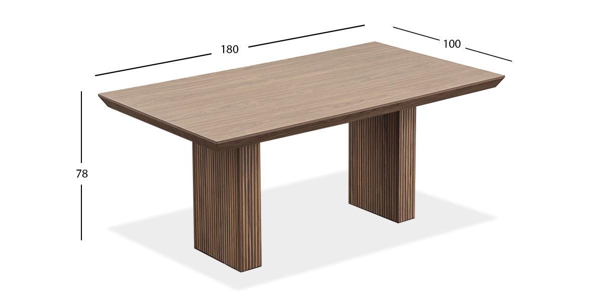 Mesa Comedor Rectangular Vanila Café