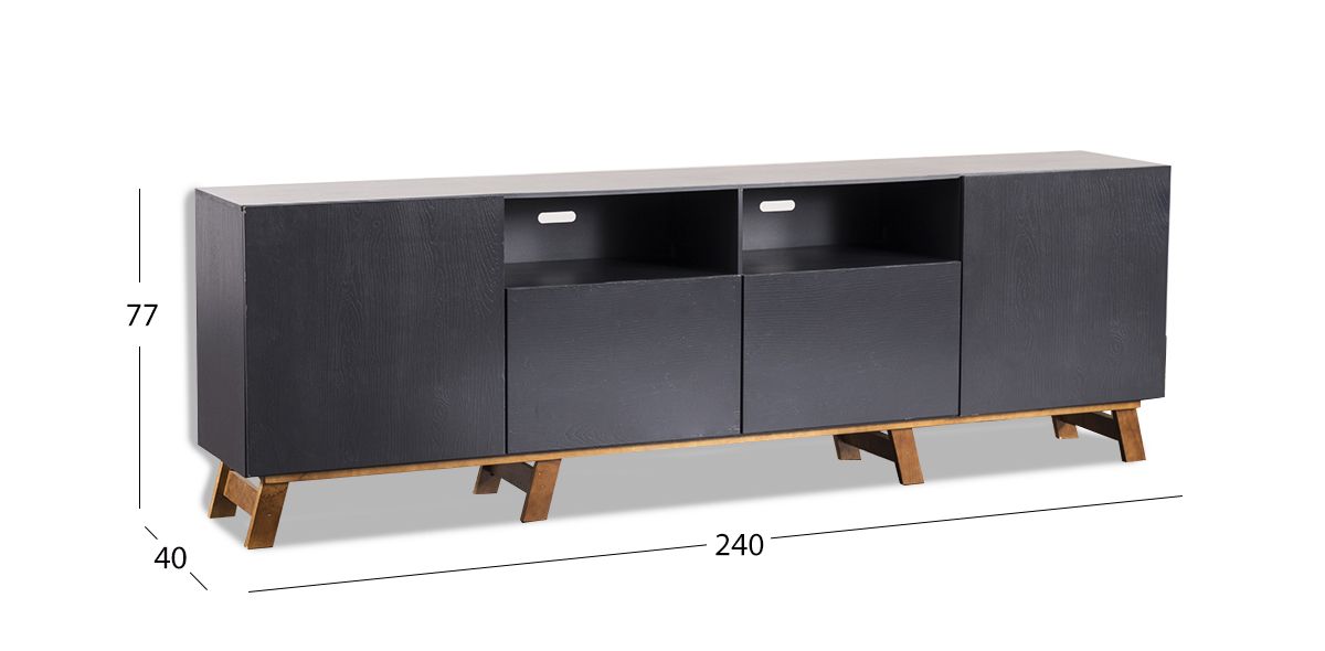 Mueble de TV 240 Cm Quebec Life Gris