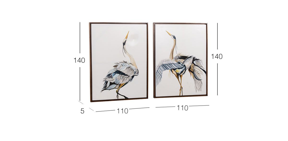 Cuadro Decorativo Al Oleo Garza CL Azul