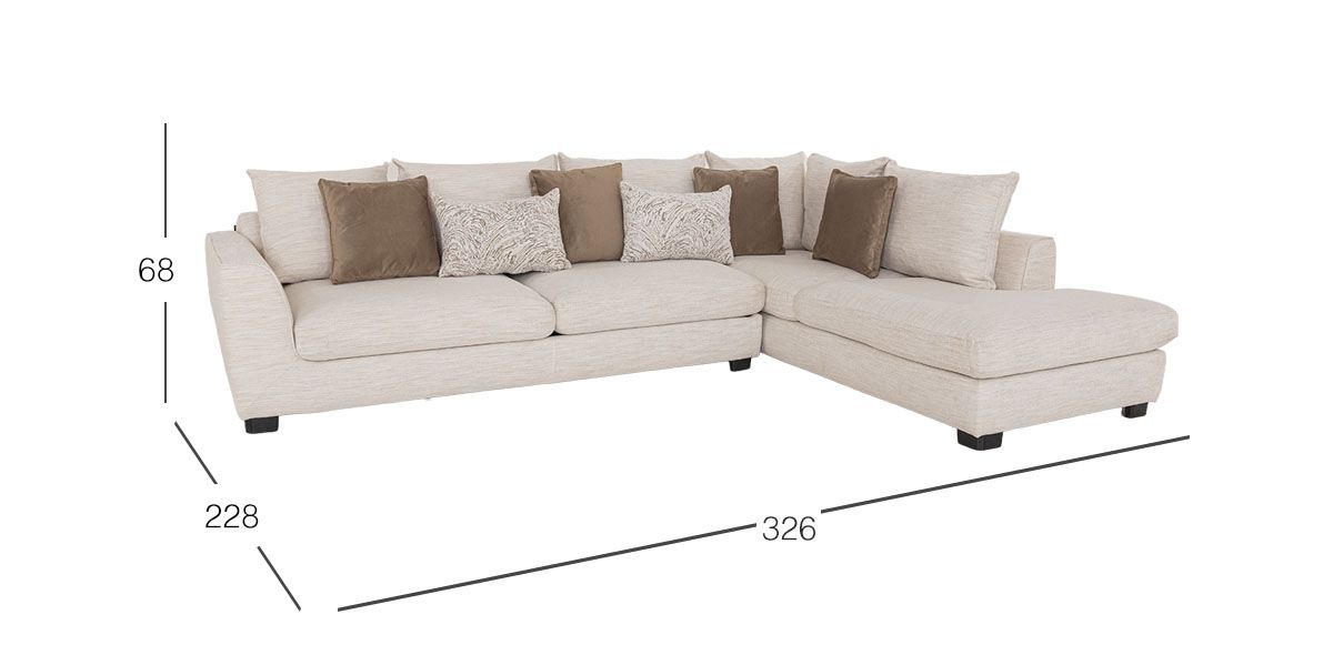 Sala Modular Derecha Surf Beige (Boal)
