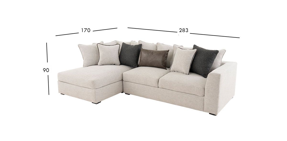 Sala Modular Izquierda Piero CL Gris