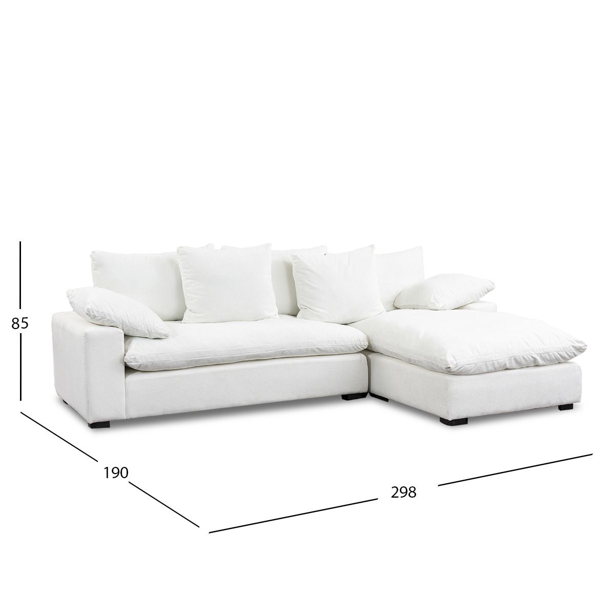 Sala Modular Derecha Cloud Blanco