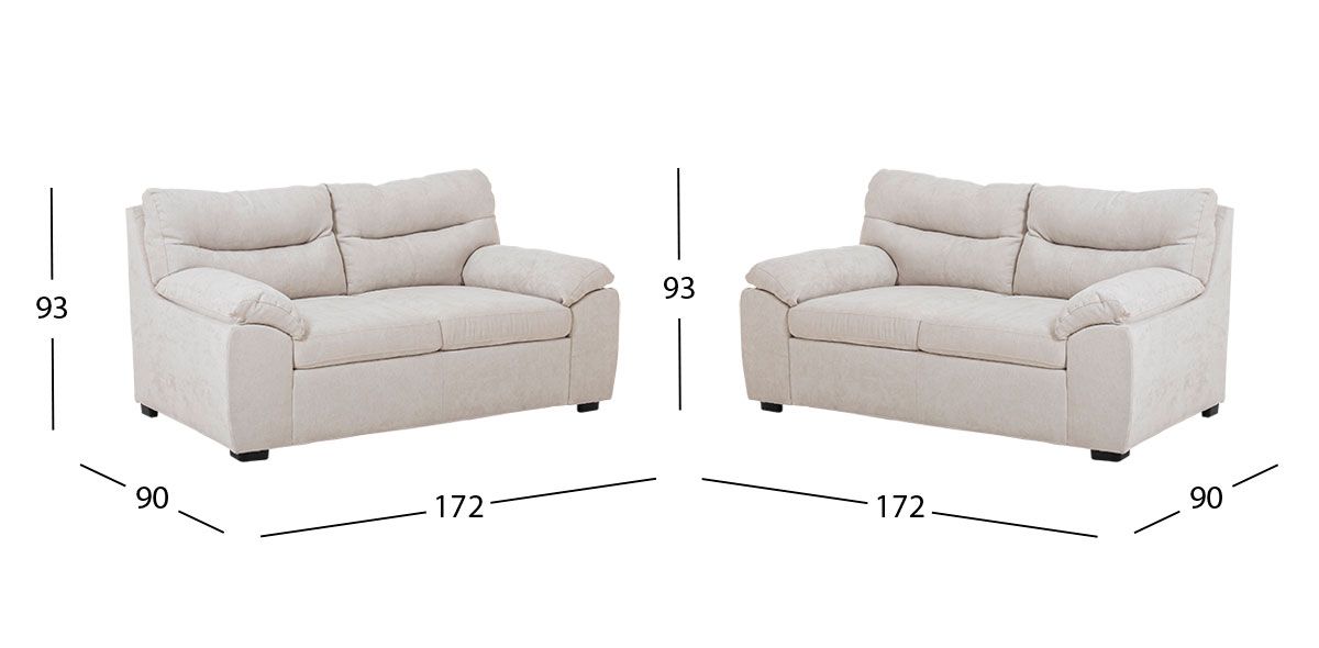 Sala Milos Blanco 2 Piezas