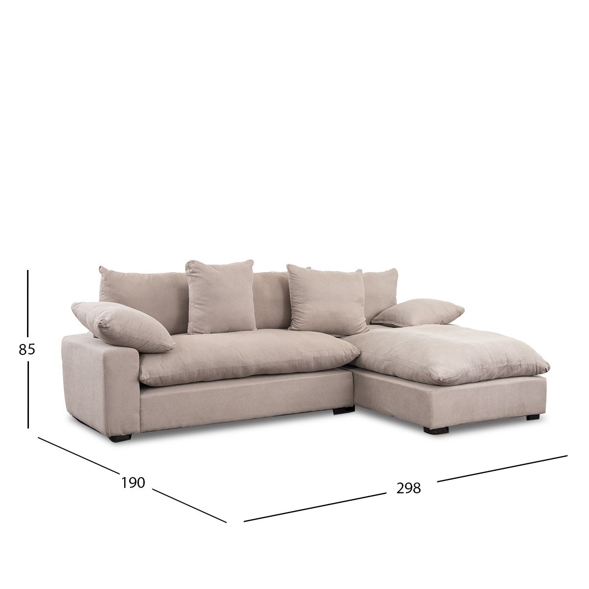 Sala Modular Derecha Cloud Beige