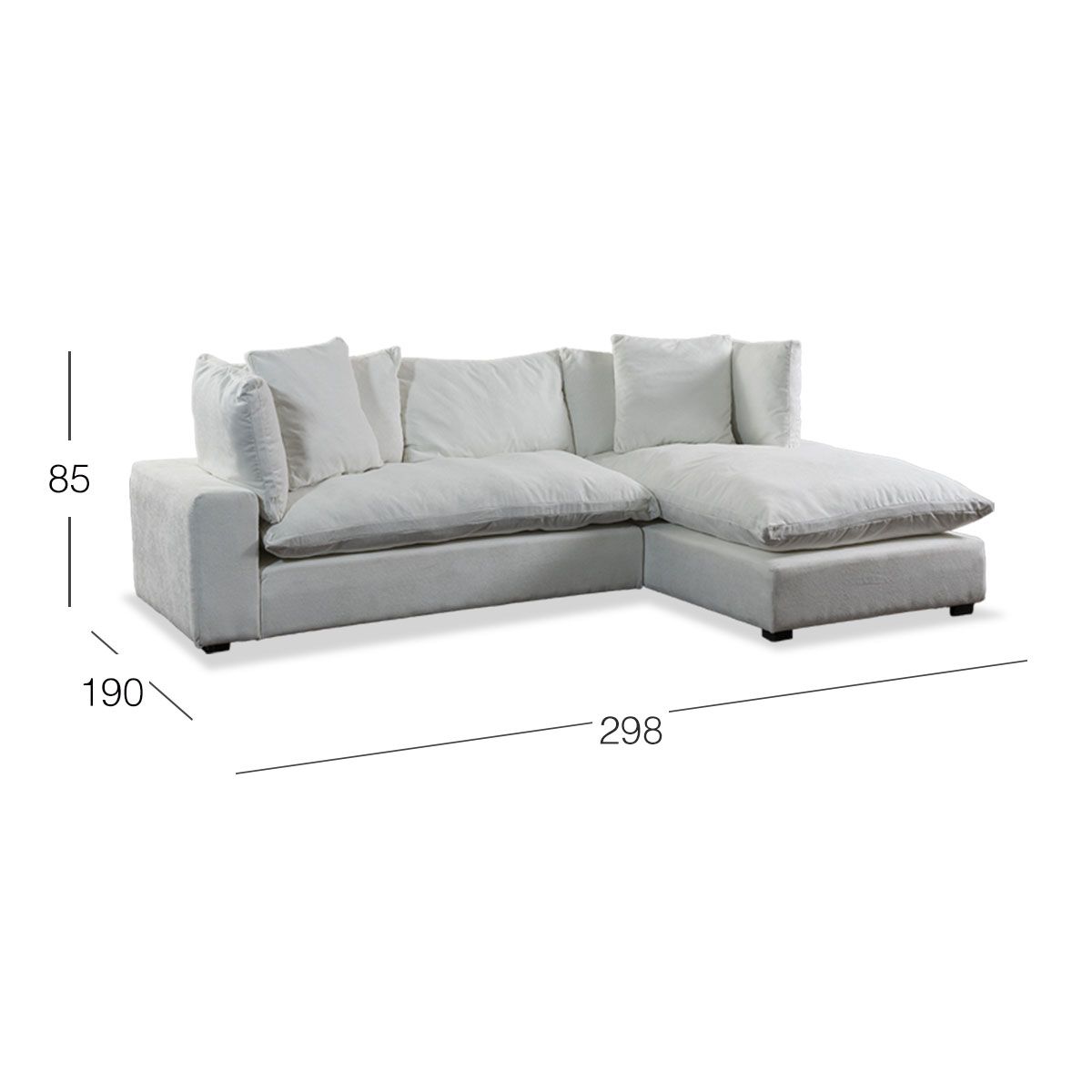 Sala Modular Derecha Cloud Blanco