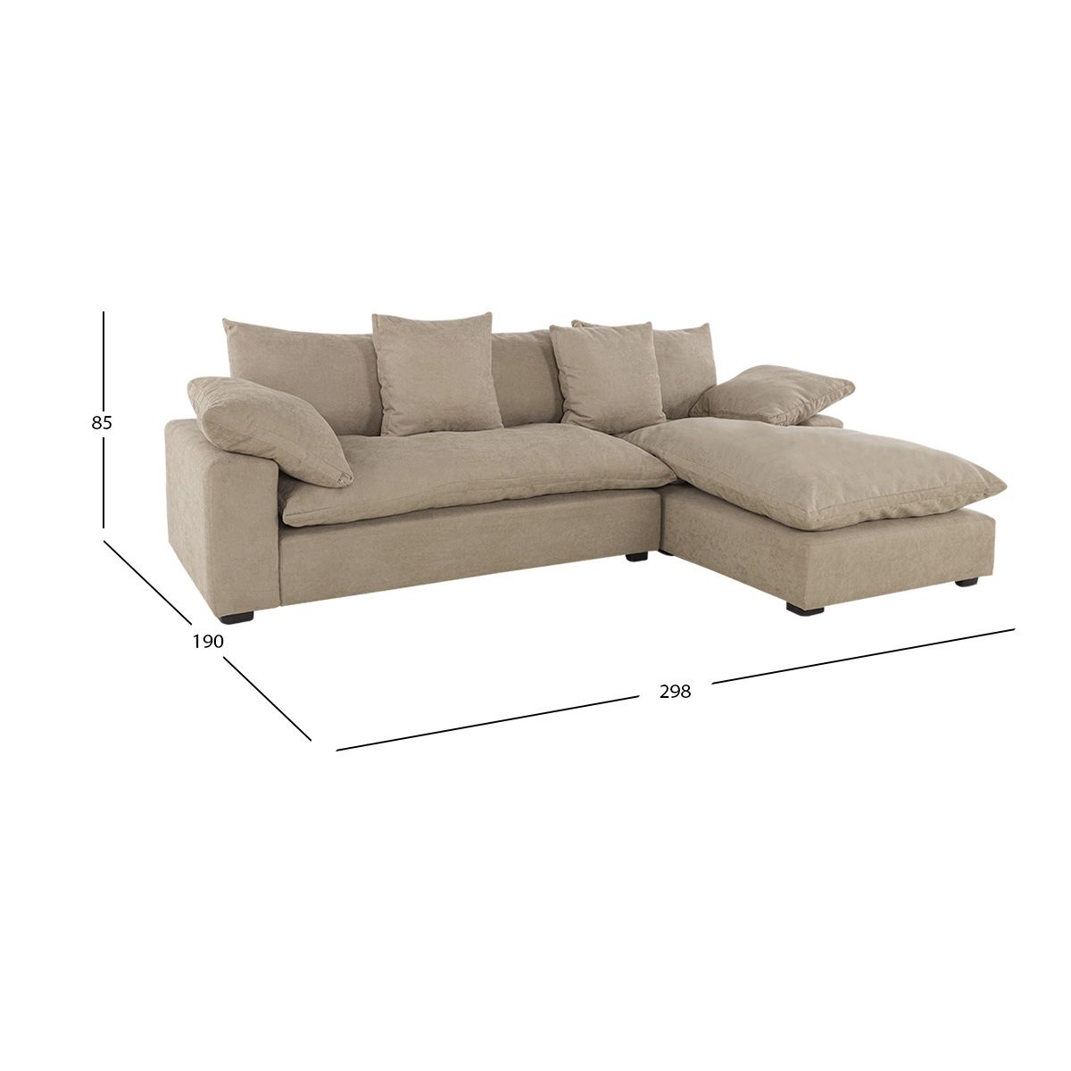Sala Modular Derecha Cloud Beige