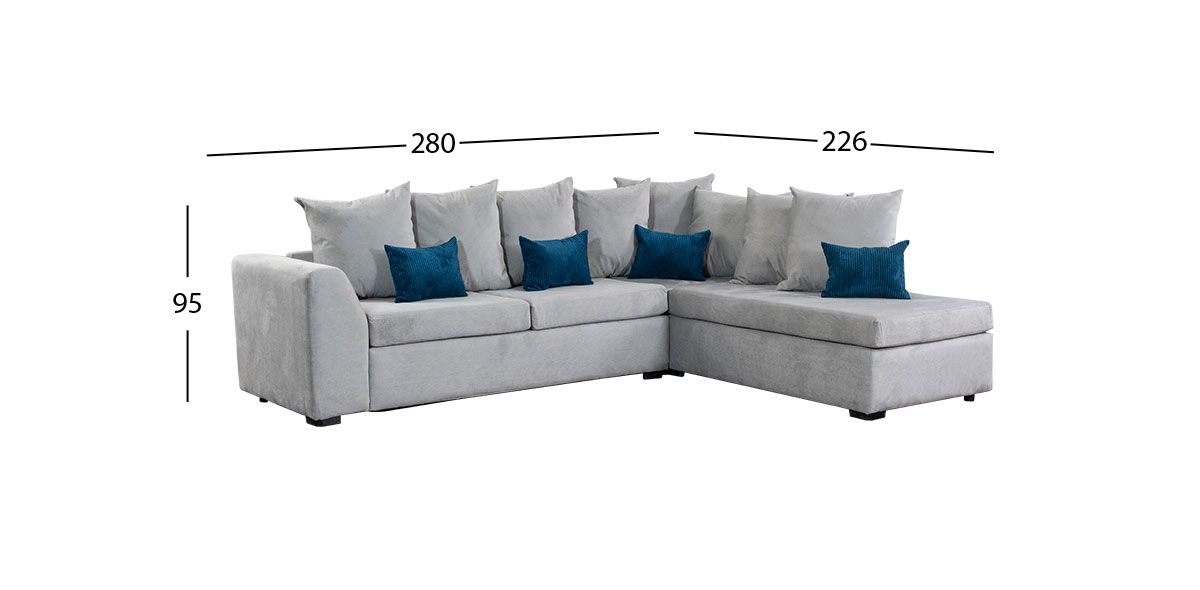 Sala Modular Derecha Stanza Gris