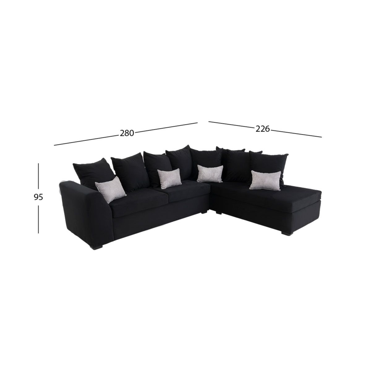 Sala Modular Derecha Stanza Negro   