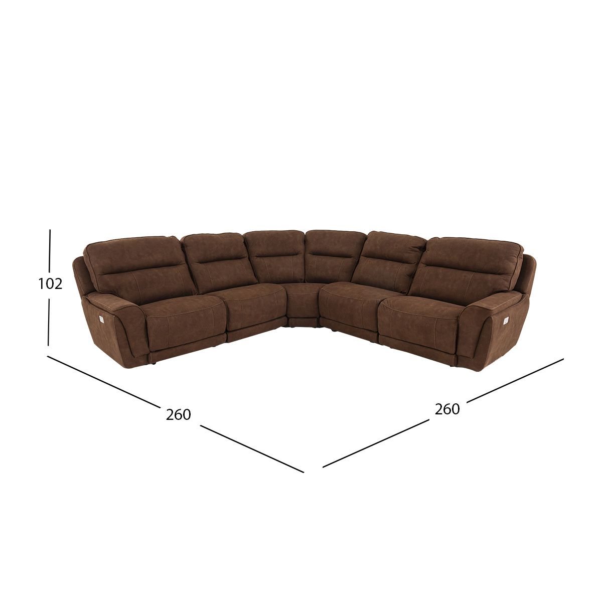 Sala Modular Darno Curvo Café (Boal)