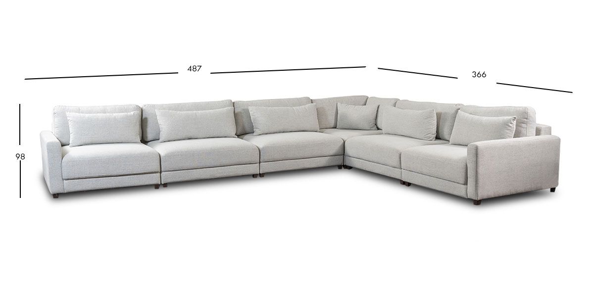 Sala Eland CL Gris 6 Piezas